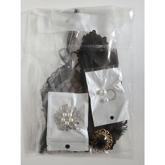 5PCS 1920s Accessories Flapper Great Gatsby Vintage Retro Costume Set NEW - Picture 12 of 16